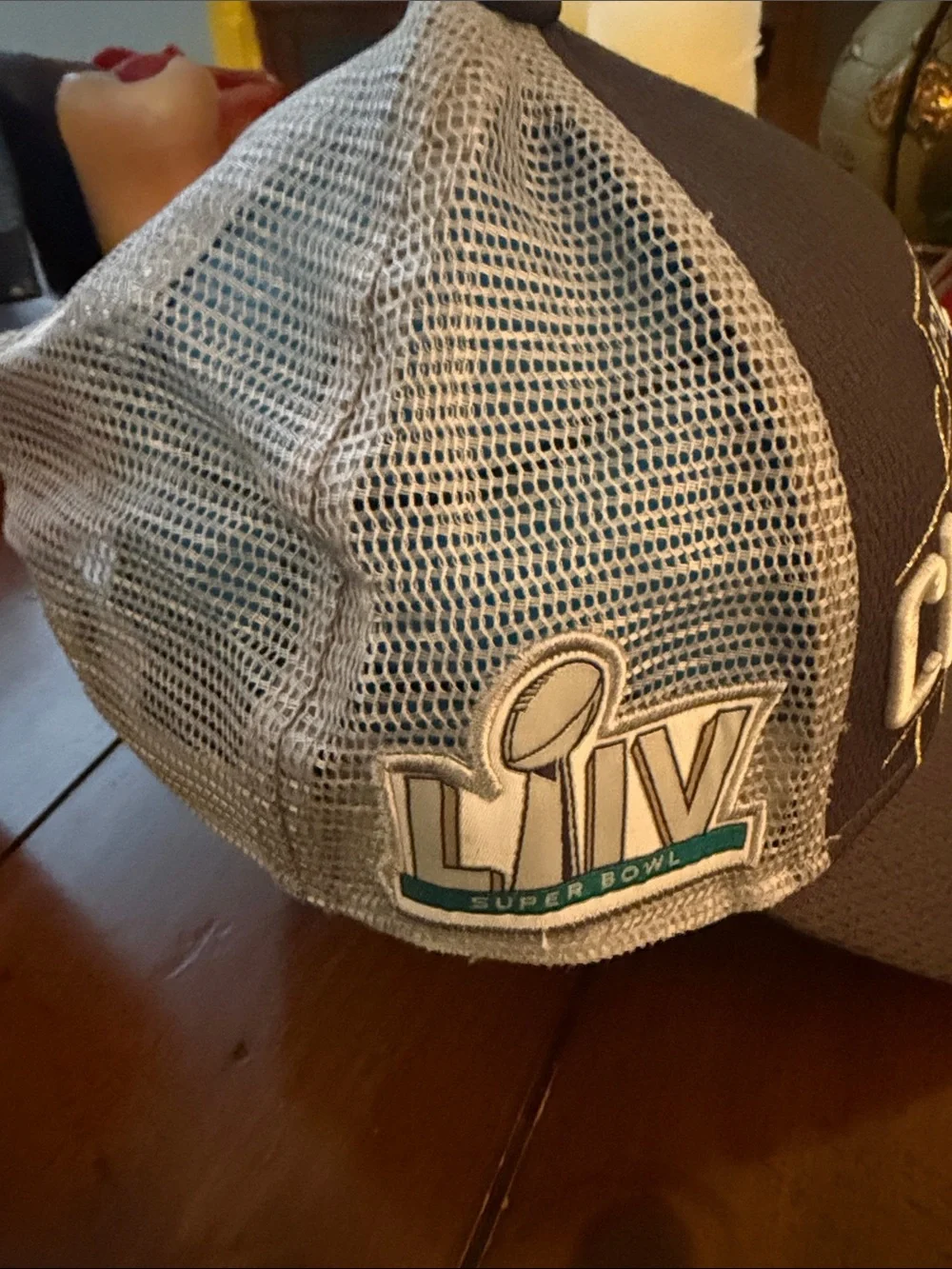 Conference Champions Mesh-Back Baseball Cap - Grey/White